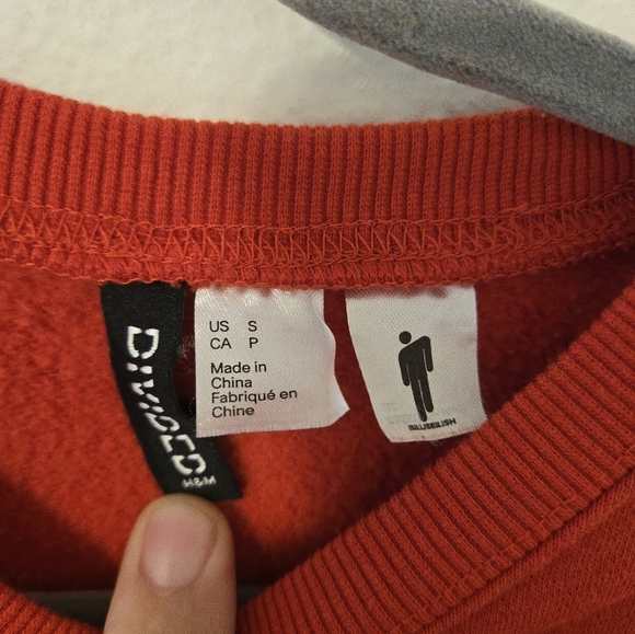 Divided H&M Label BILLIE EILISH Concert Tour Womens Size Small Sweatshirt Merch - Picture 3 of 6